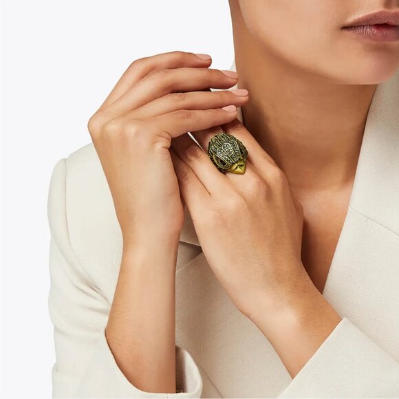 Kurt Geiger London XL Eagle Chunky Ring Size 8